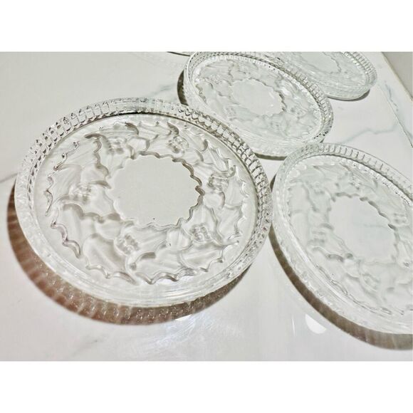 Set of 5 Christmas Poinsettias Holiday Coaster - Picture 4 of 5